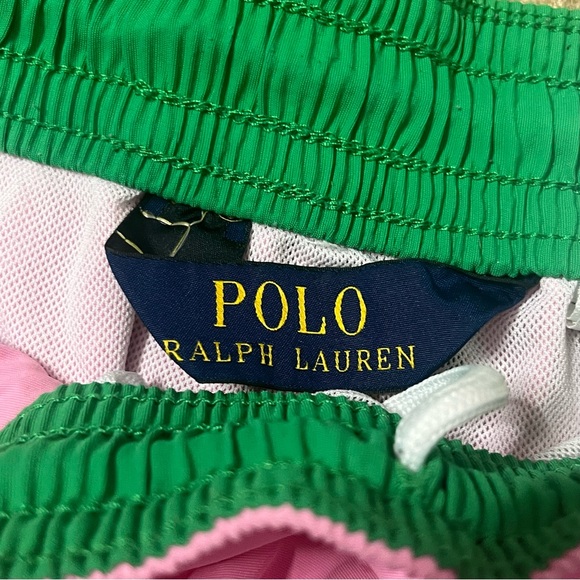 Polo Ralph Lauren Pink Swim Short Trunks Suit Lined Embroidered Logo - Picture 6 of 6